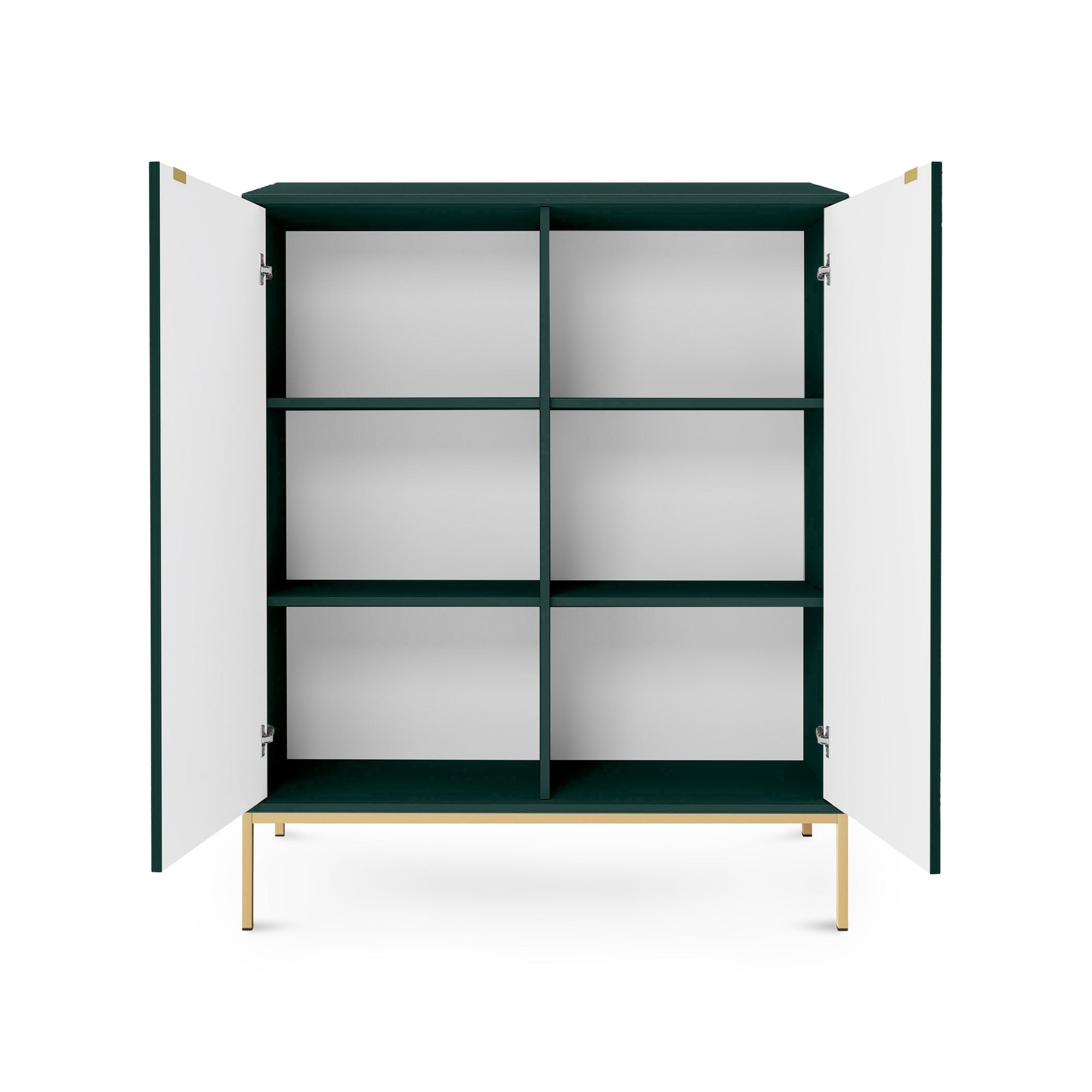Komoda 104x125 w stylu nowoczesnym - ryflowane fronty MDF, metalowe nogi, cichy domyk | Roza