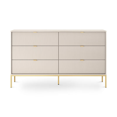 Komoda szufladami 154x91 w stylu glamour | Roza