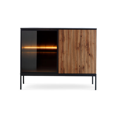 Komoda z drzwiami 104x83 w stylu loft | Lampy