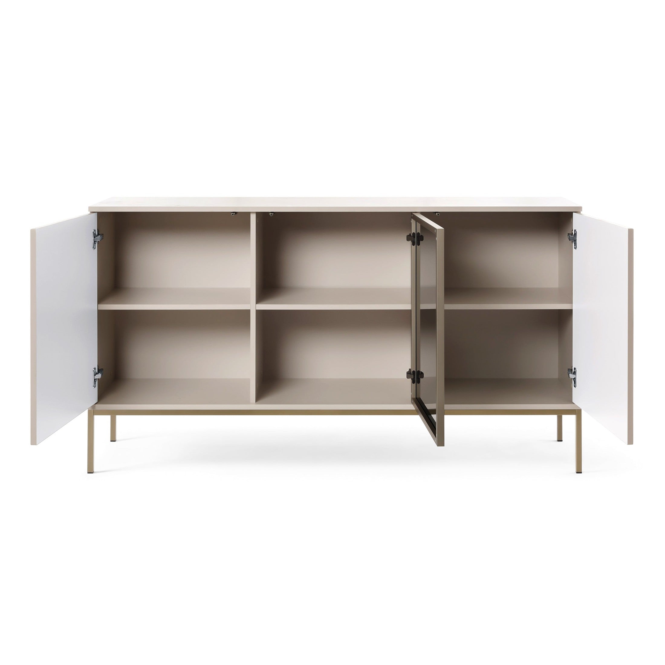 Komoda z drzwiami 154x83 w stylu loft | Lampy