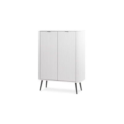 Komoda 103x129 w stylu nowoczesnym | Eva Biały Czarny