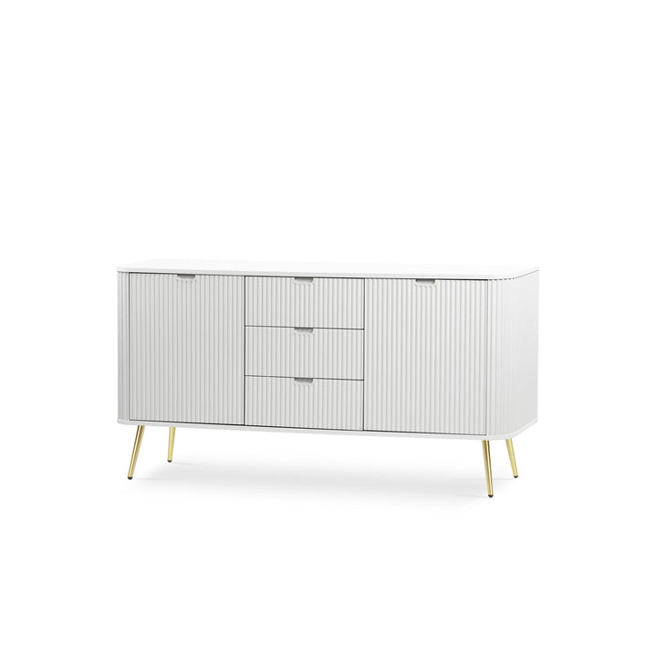 Komoda Eva 168x87 Biały Złoty