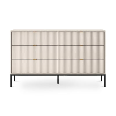 Komoda szufladami 154x91 w stylu glamour | Roza