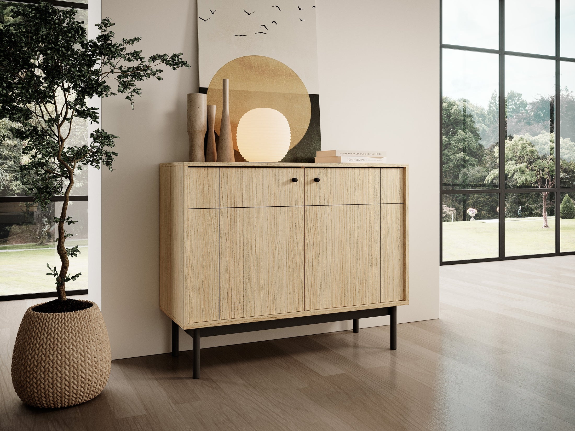 Komoda 104x84 w stylu japandi | Sabi