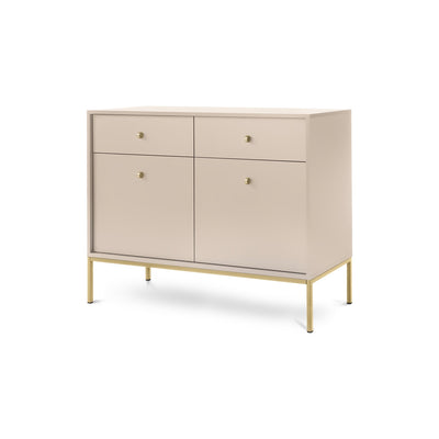 Komoda 104x84 w stylu vintage | Kviat Beż Piaskowy Złota