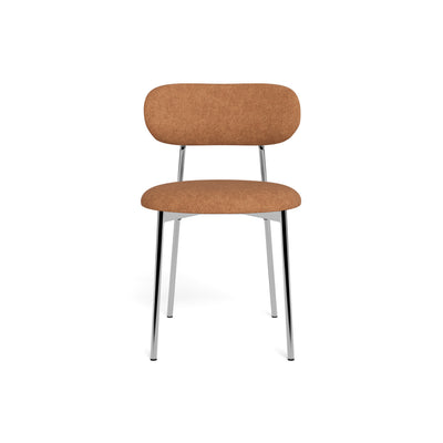 Dotto Chair 47x79, terracotta on the front – rounded seat and backrest in chenille-style fabric