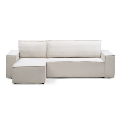 Narożnik uniwersalny z funkcją spania 3-osobowy 200x142–154 w stylu loft | Agi