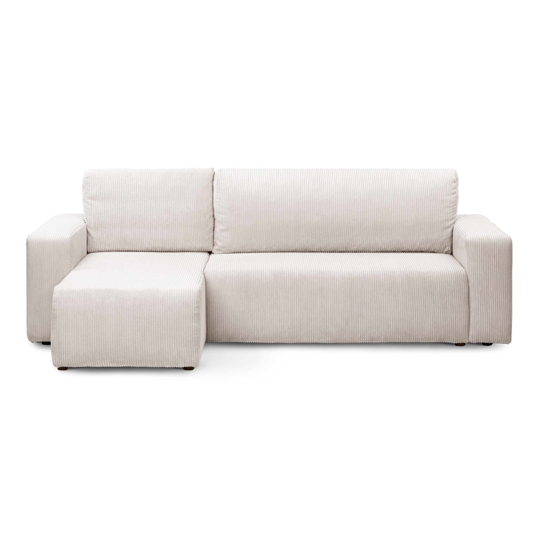 Narożnik uniwersalny z funkcją spania 3-osobowy 200x142–154 w stylu loft | Kingi