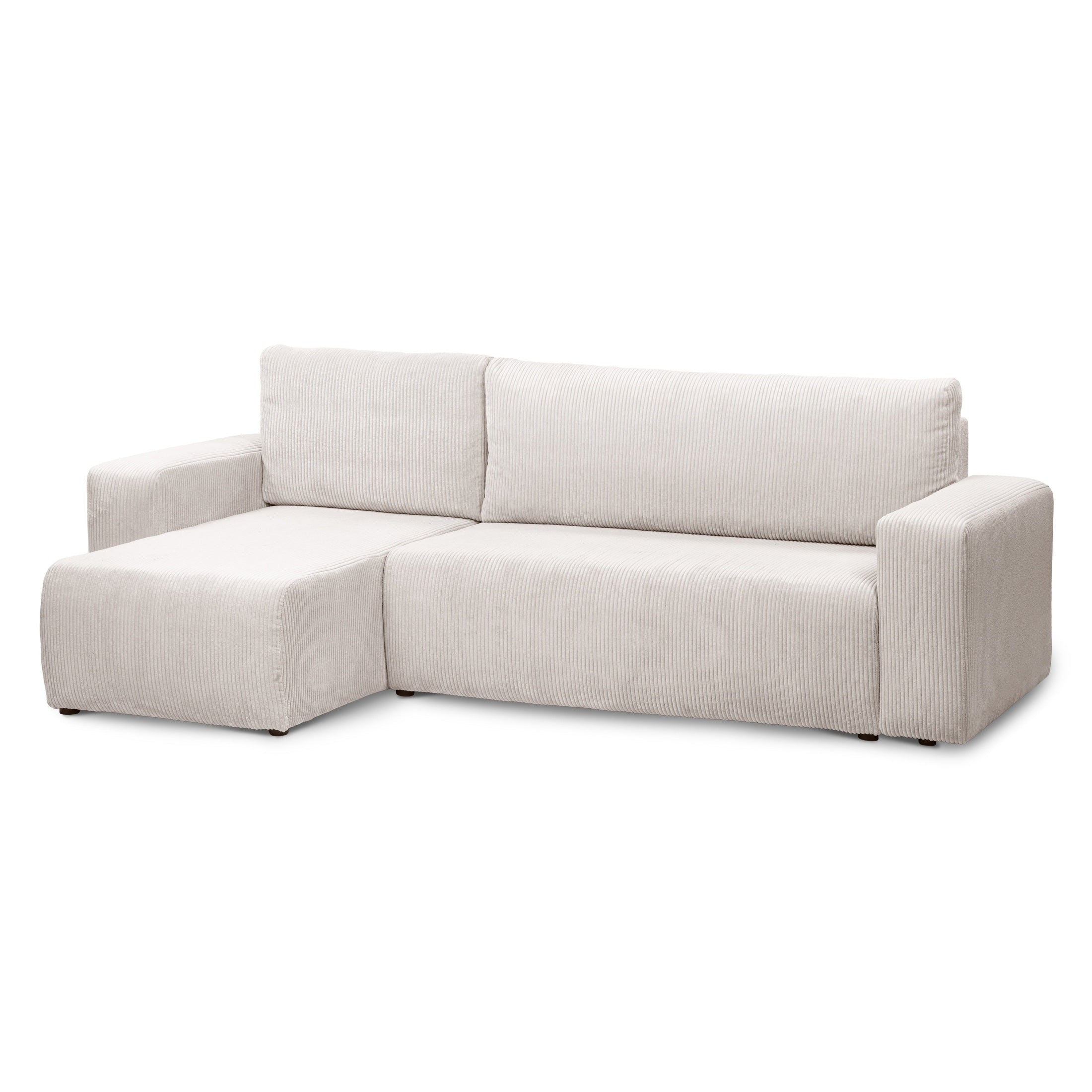 Narożnik uniwersalny z funkcją spania 3-osobowy 200x142–154 w stylu loft | Kingi