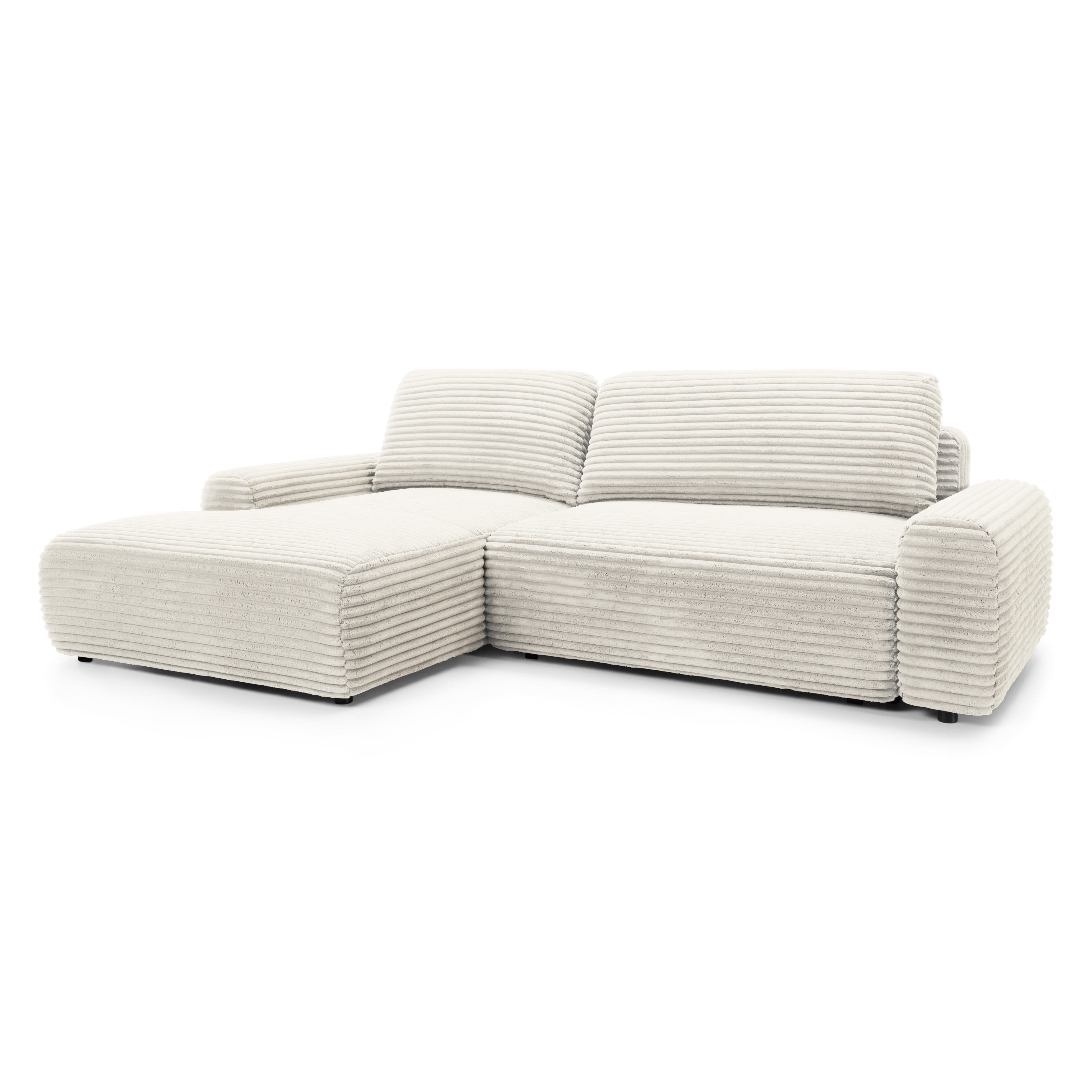 Narożnik z funkcją spania 125x200 z pojemnikiem w stylu nowoczesnym – tkanina Tilia, mechanizm DL | Dori