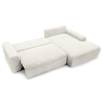 Narożnik z funkcją spania 125x200 z pojemnikiem w stylu nowoczesnym | Dori