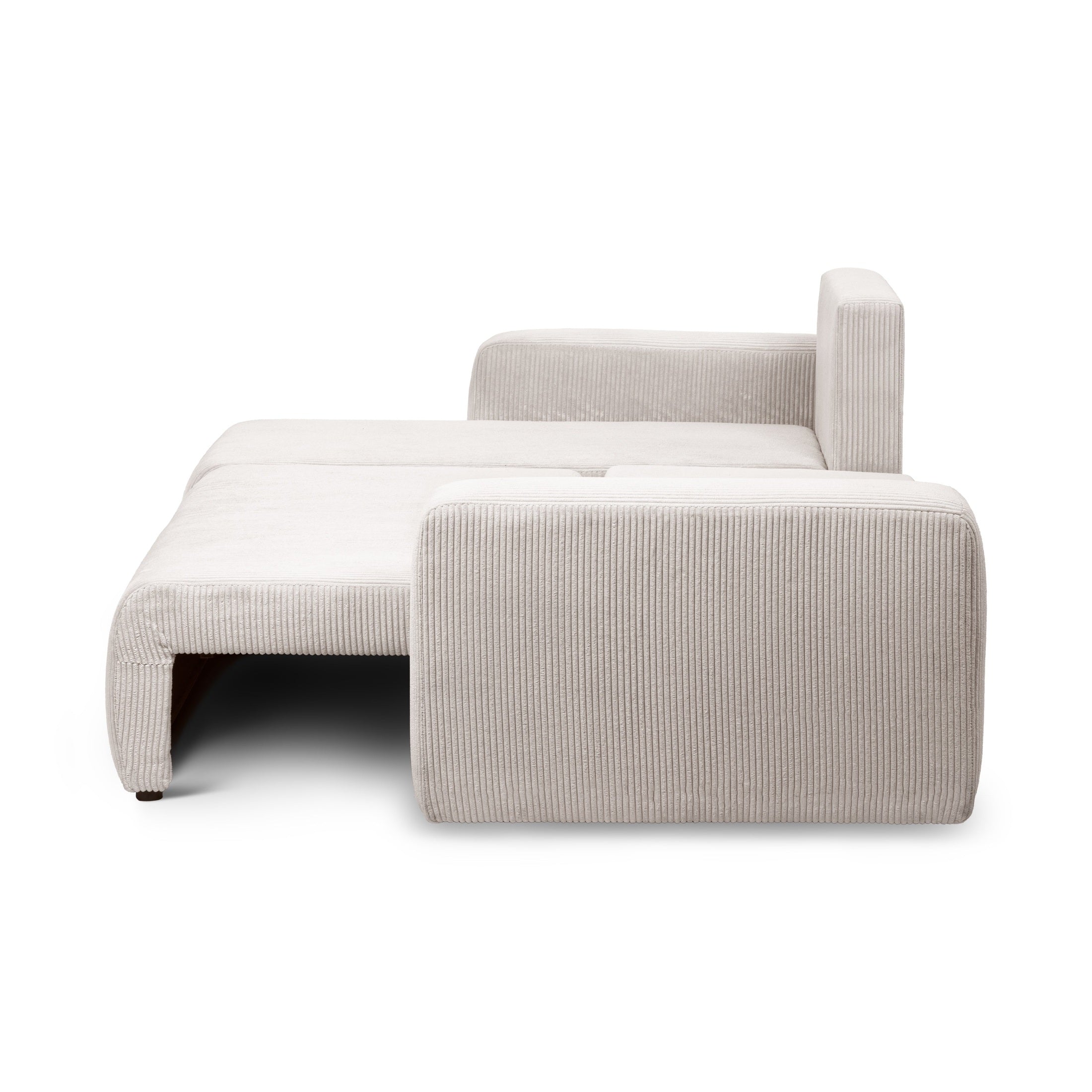 Narożnik uniwersalny z funkcją spania 3-osobowy 200x142–154 w stylu loft | Kingi
