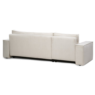 Narożnik uniwersalny z funkcją spania 3-osobowy 200x142–154 w stylu loft | Agi
