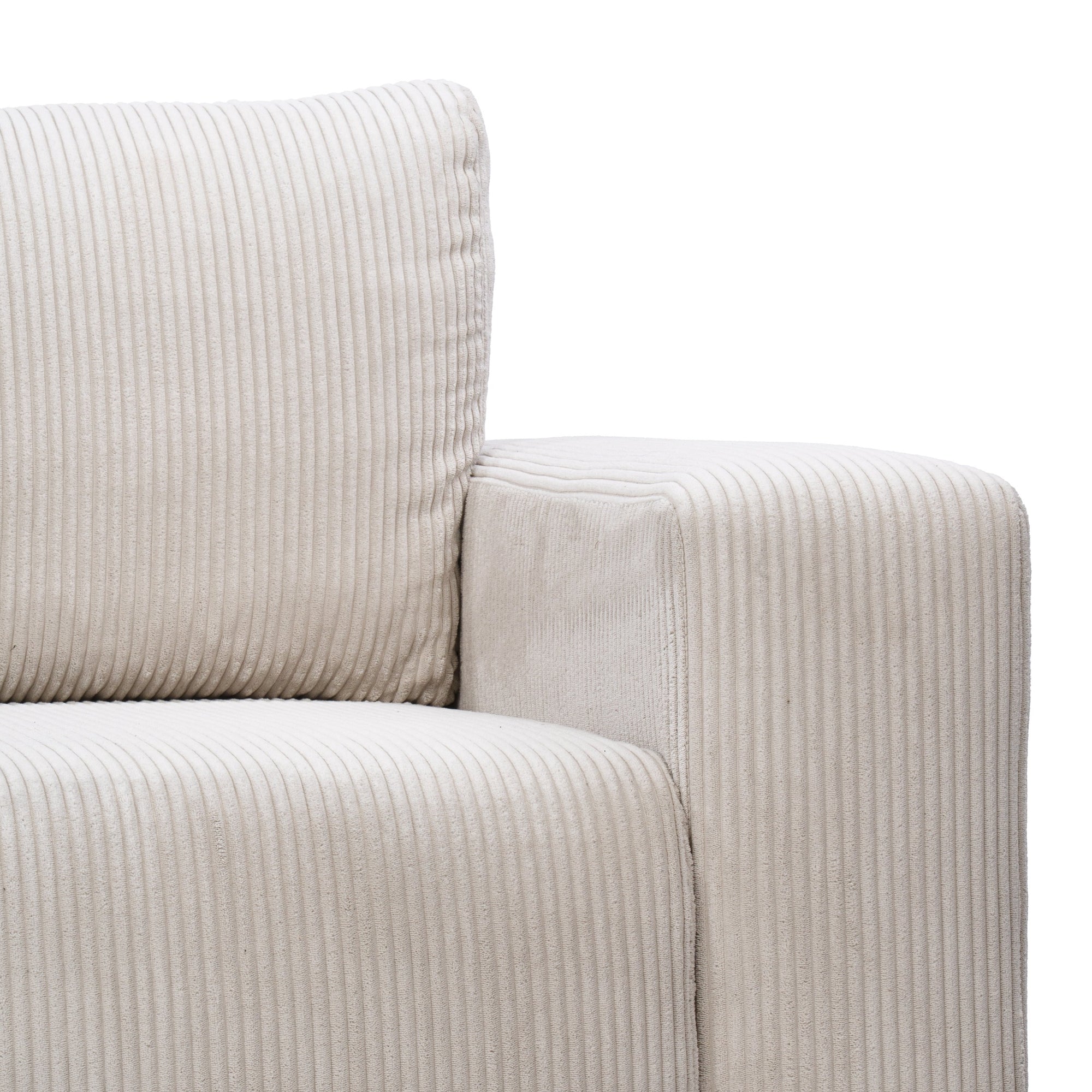 Narożnik uniwersalny z funkcją spania 3-osobowy 200x142–154 w stylu loft – sztruks POSO, pojemnik na pościel, mechanizm DL | Kingi