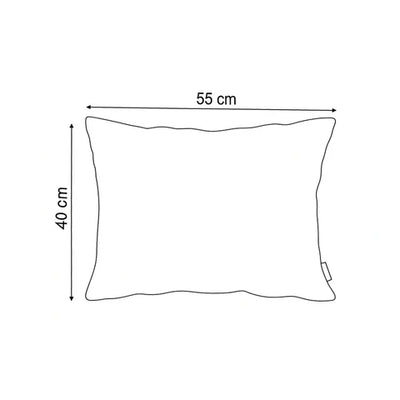 Decorative cushion 40x55 cm in modern and Scandinavian style, Kronos fabric | Smooth