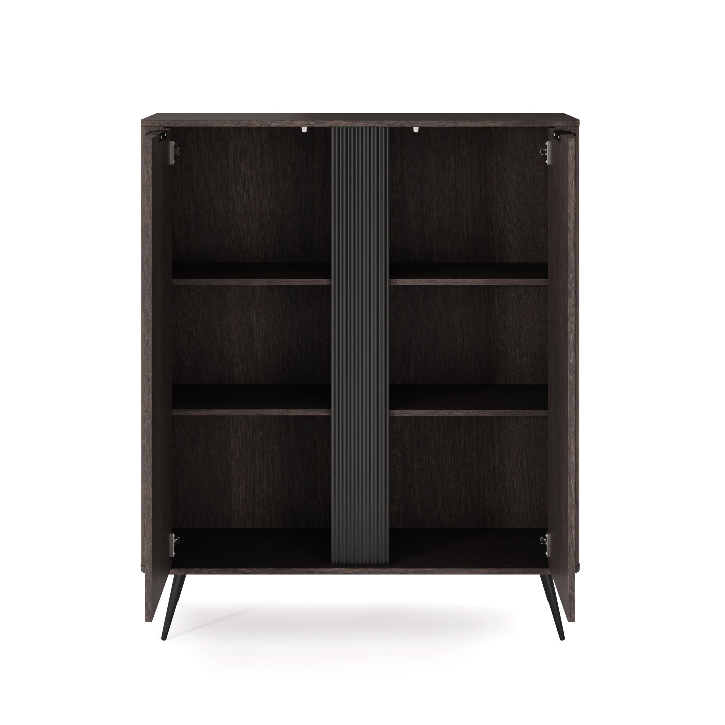 Komoda wysoka 2-drzwiowa 113x134 w stylu soft loft| Velia