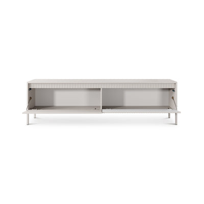 Szafka RTV 2-drzwiowa 187x53 w stylu japandi | Senra