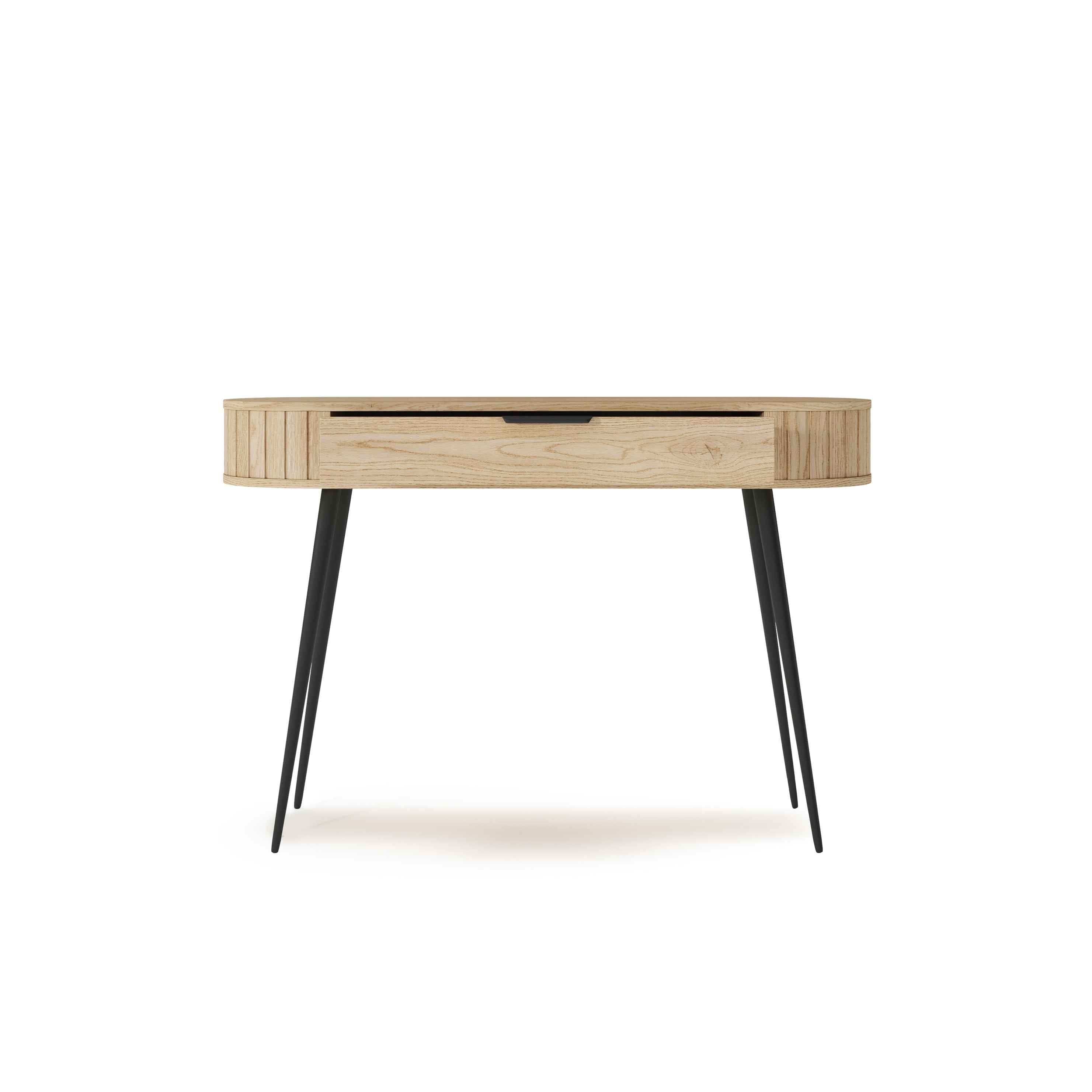 Toaletka z szufladą 120x80 w stylu japandi | Llovia