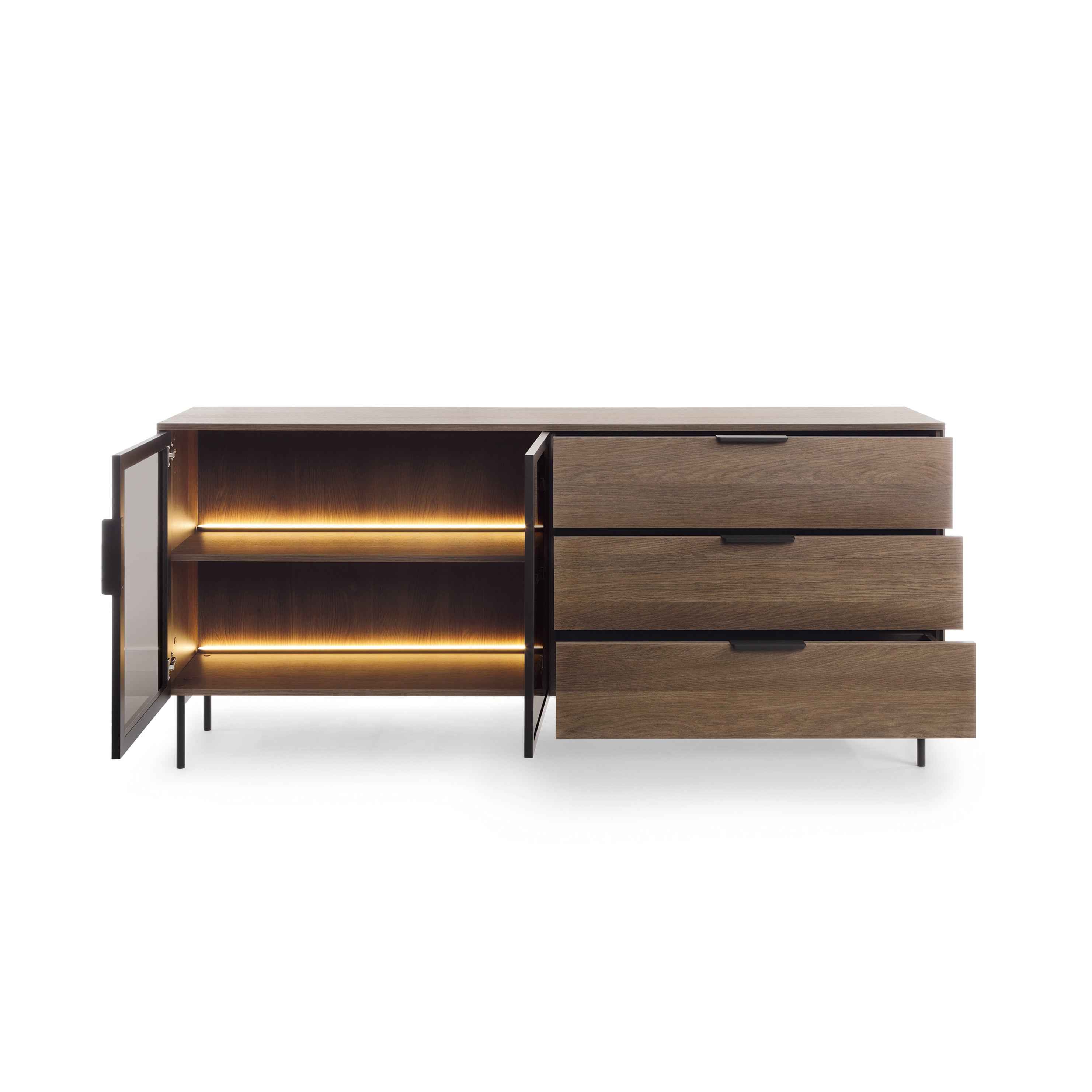 Komoda z drzwiami i szufladami 181x83 w stylu nowoczesnym | Lummer