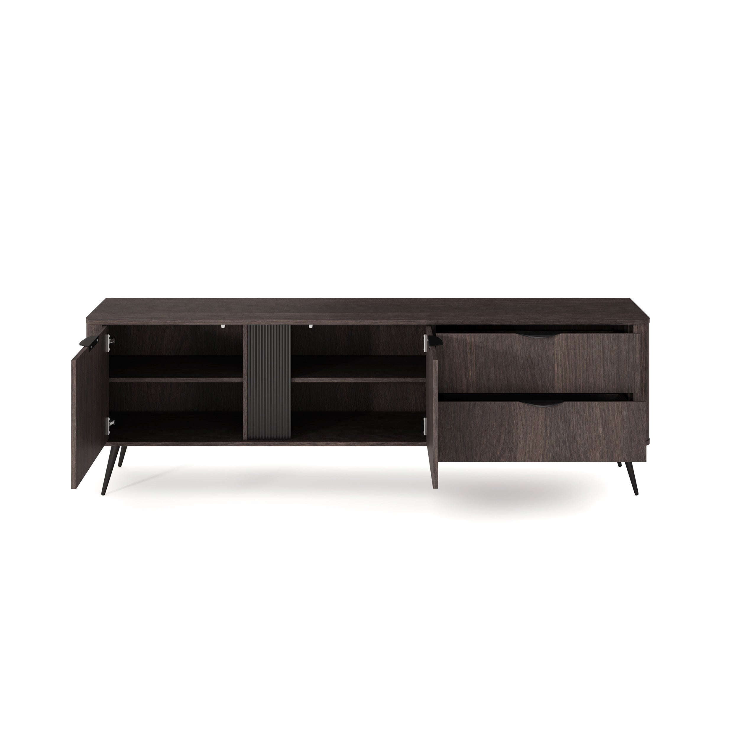 Szafka RTV 195x61 w stylu japandi | Velia