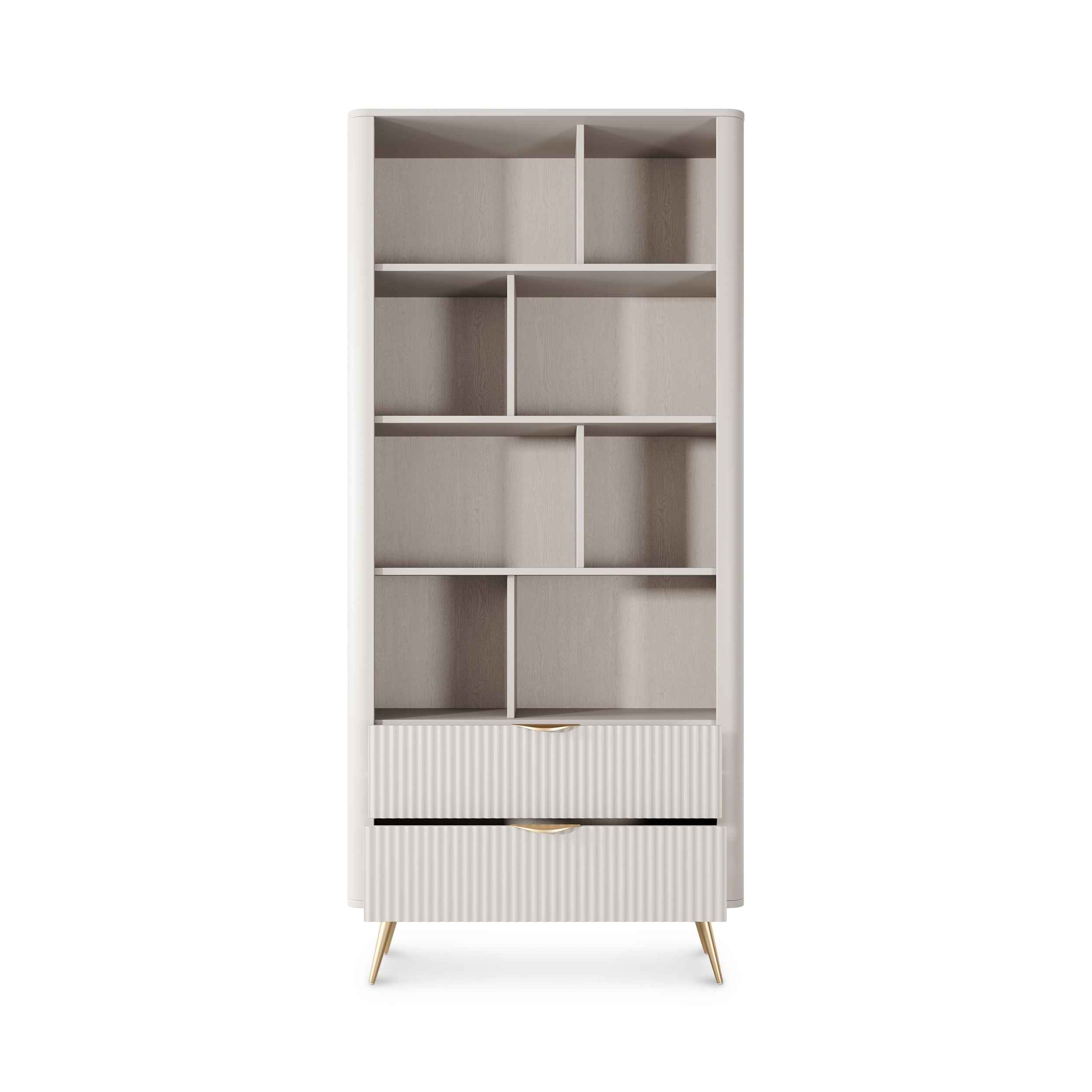 Regał 88x194 z półkami w stylu eleganckim | Laanti
