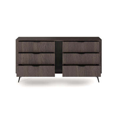 Komoda z 6 szufladami 163x81 w stylu soft loft | Velia