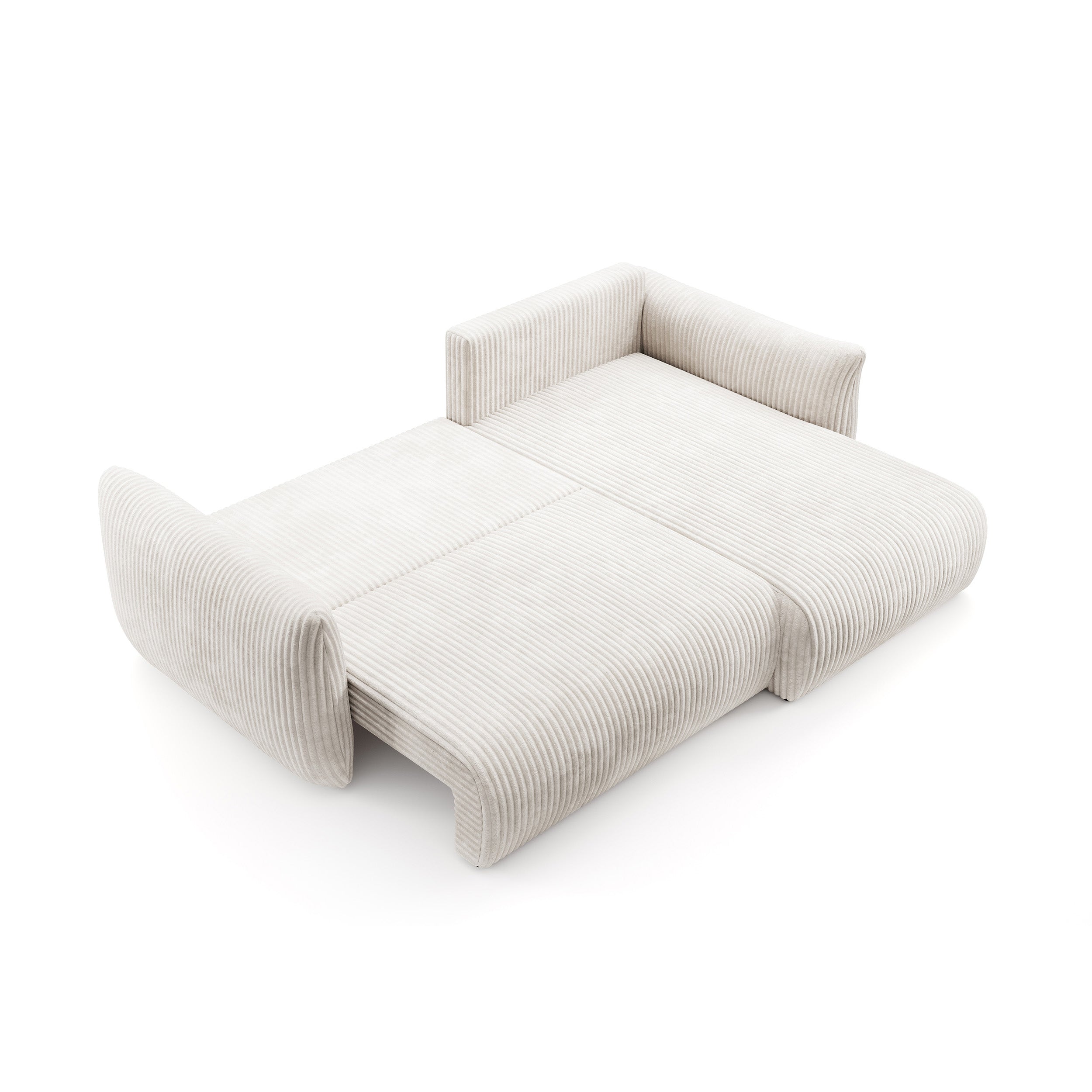 Narożnik z funkcją spania 257 cm w stylu nowoczesnym | ALLORO