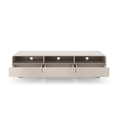 Szafka RTV 180x44 w stylu japandi | Ballo