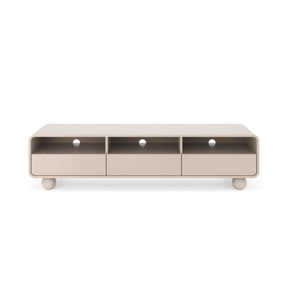 Szafka RTV 180x44 w stylu japandi | Ballo