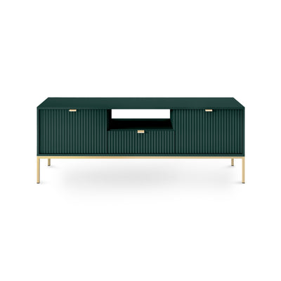 Szafka RTV 154x56 | Roza Labrador Green Złota