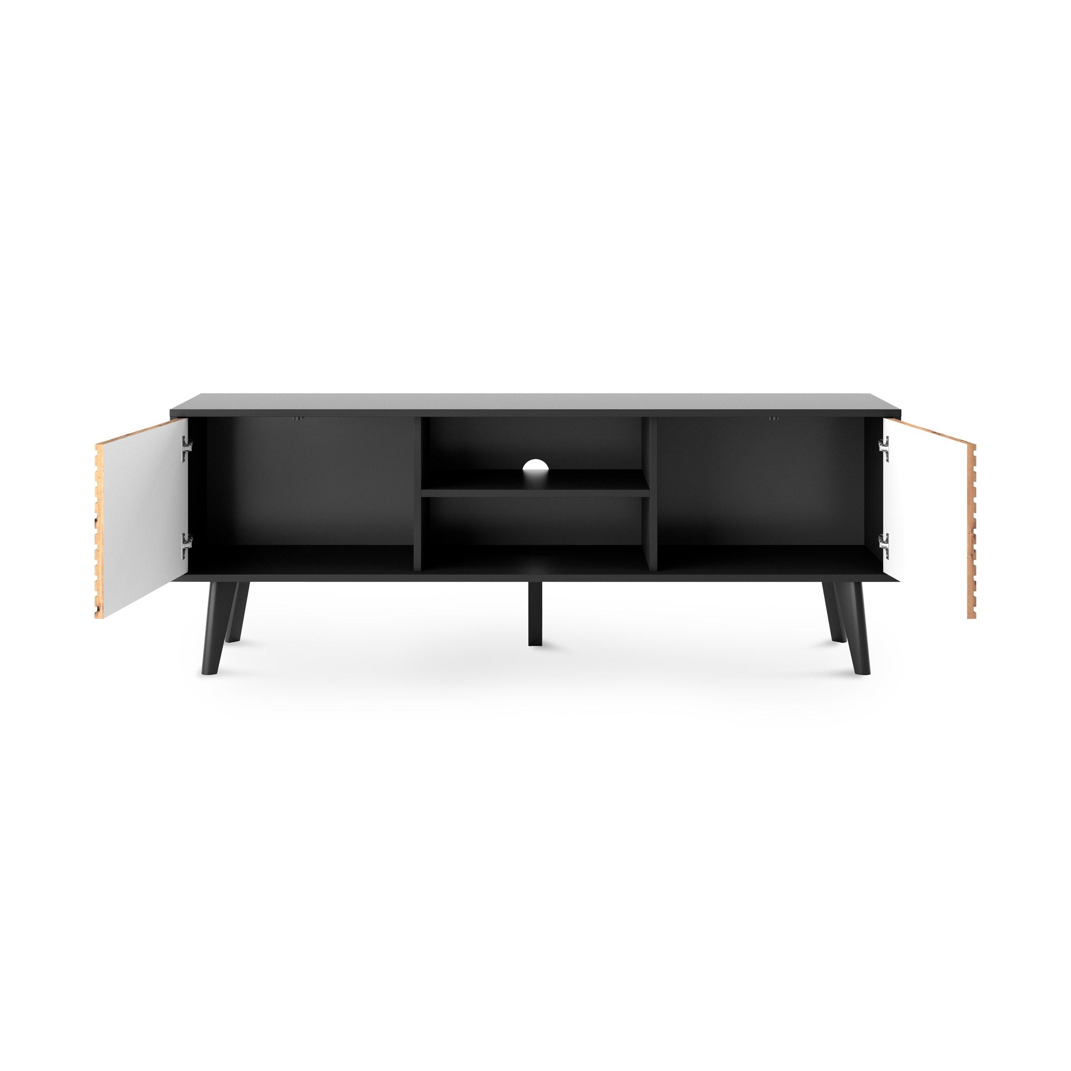 Szafka RTV 154x56 w stylu loft | Las