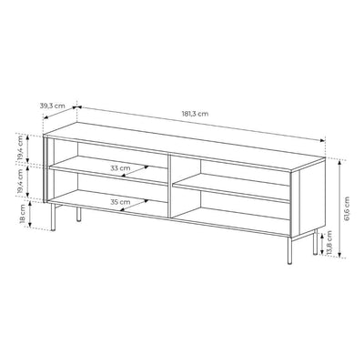 Szafka RTV 181x62 w stylu nowoczesnym | Lummer