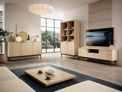 Witryna 104x185 cm w stylu japandi | Sabi
