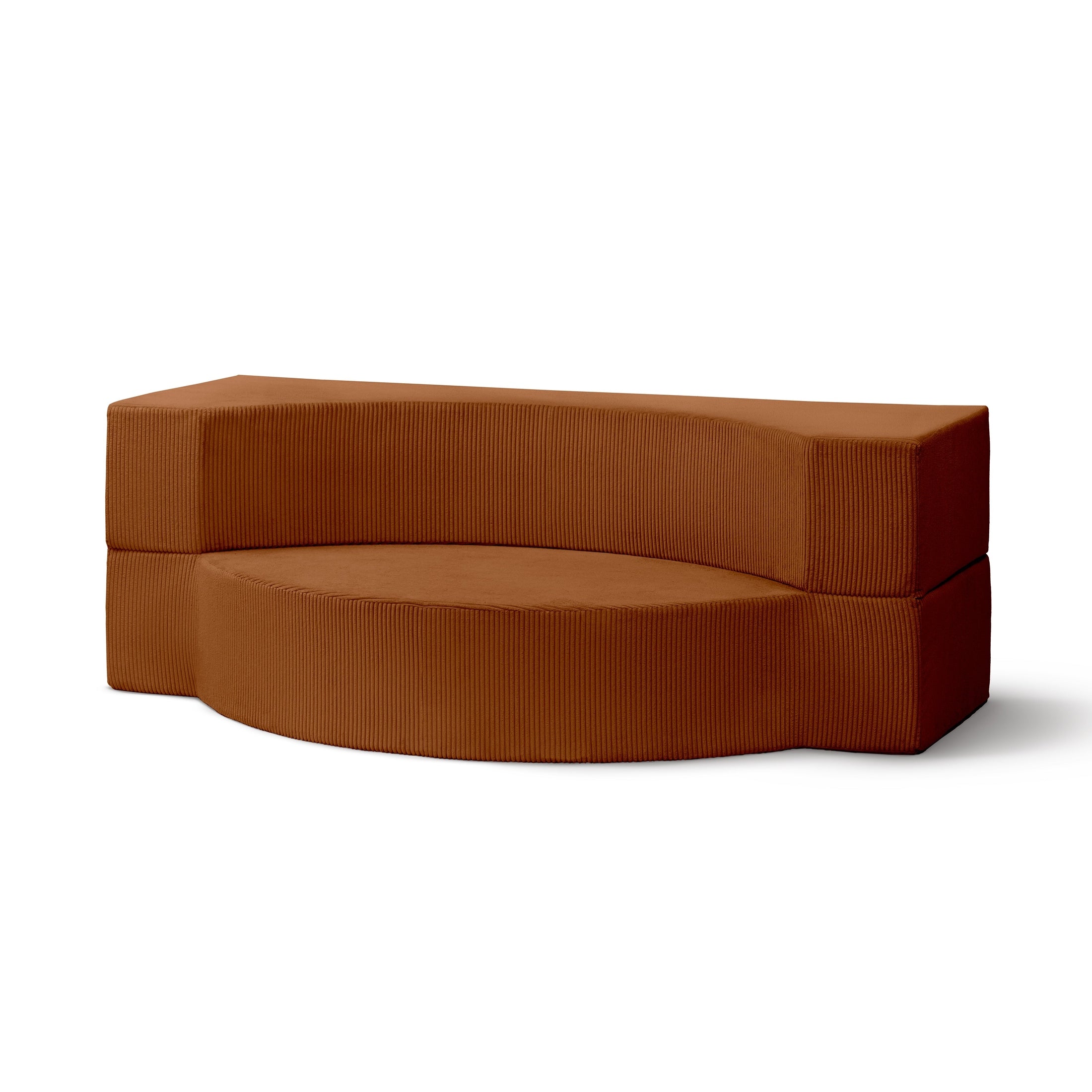 Sofa piankowa modułowa 200 cm z funkcją spania w stylu japandi | Lunaria Machoń (POSO 40)