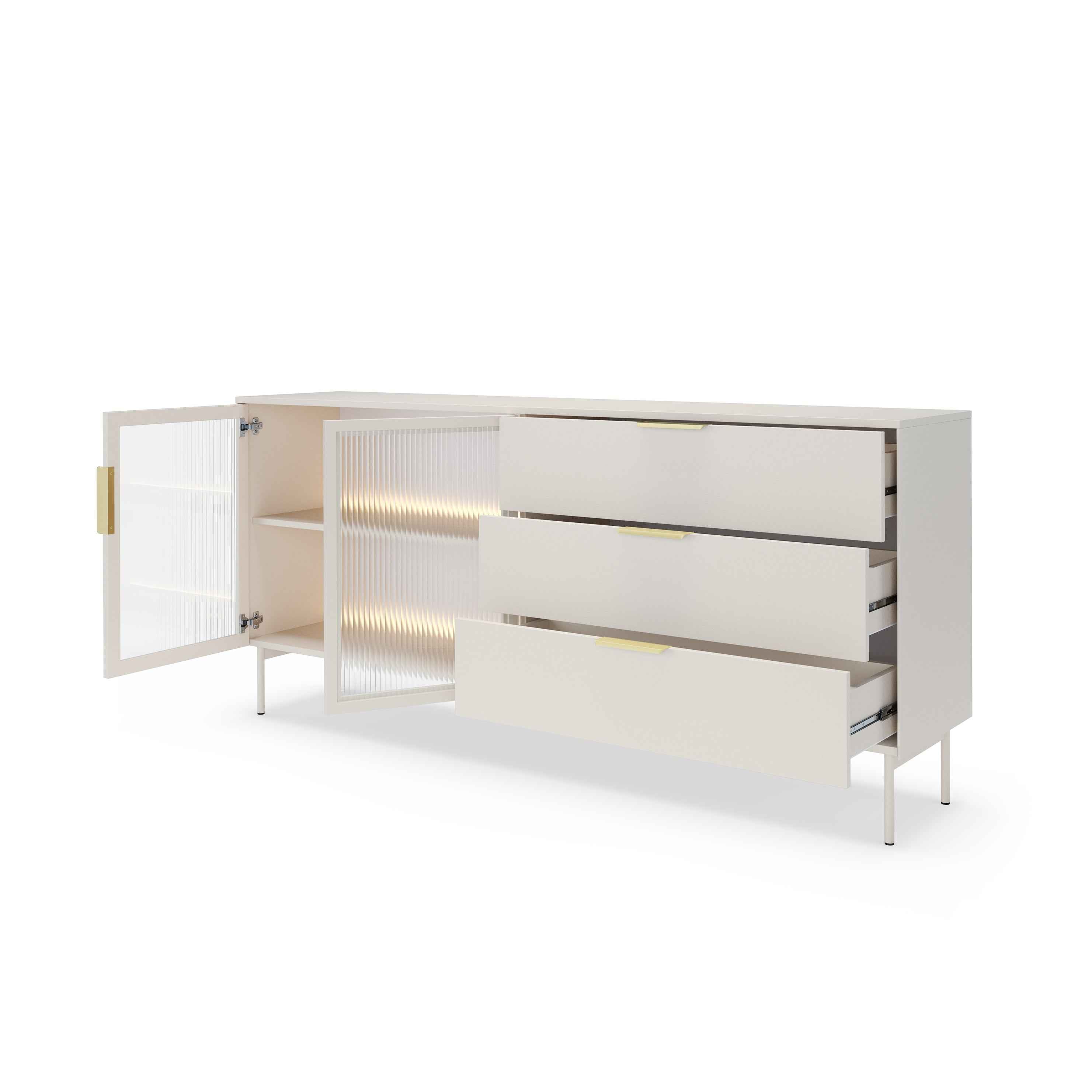 Komoda z drzwiami i szufladami 181x83 w stylu nowoczesnym | Lummer