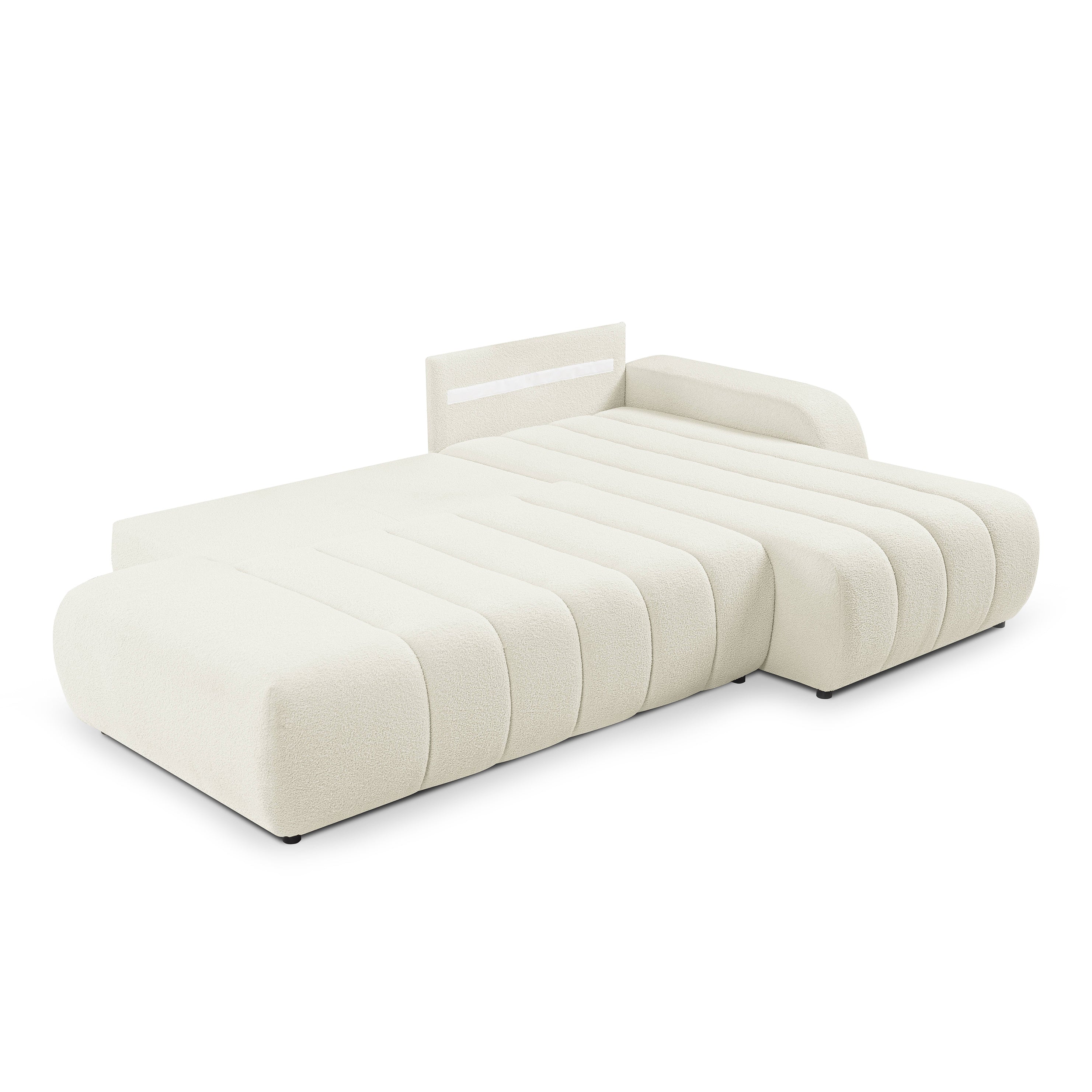 Narożnik z funkcją spania DL 276 cm w stylu nowoczesny | BALOA