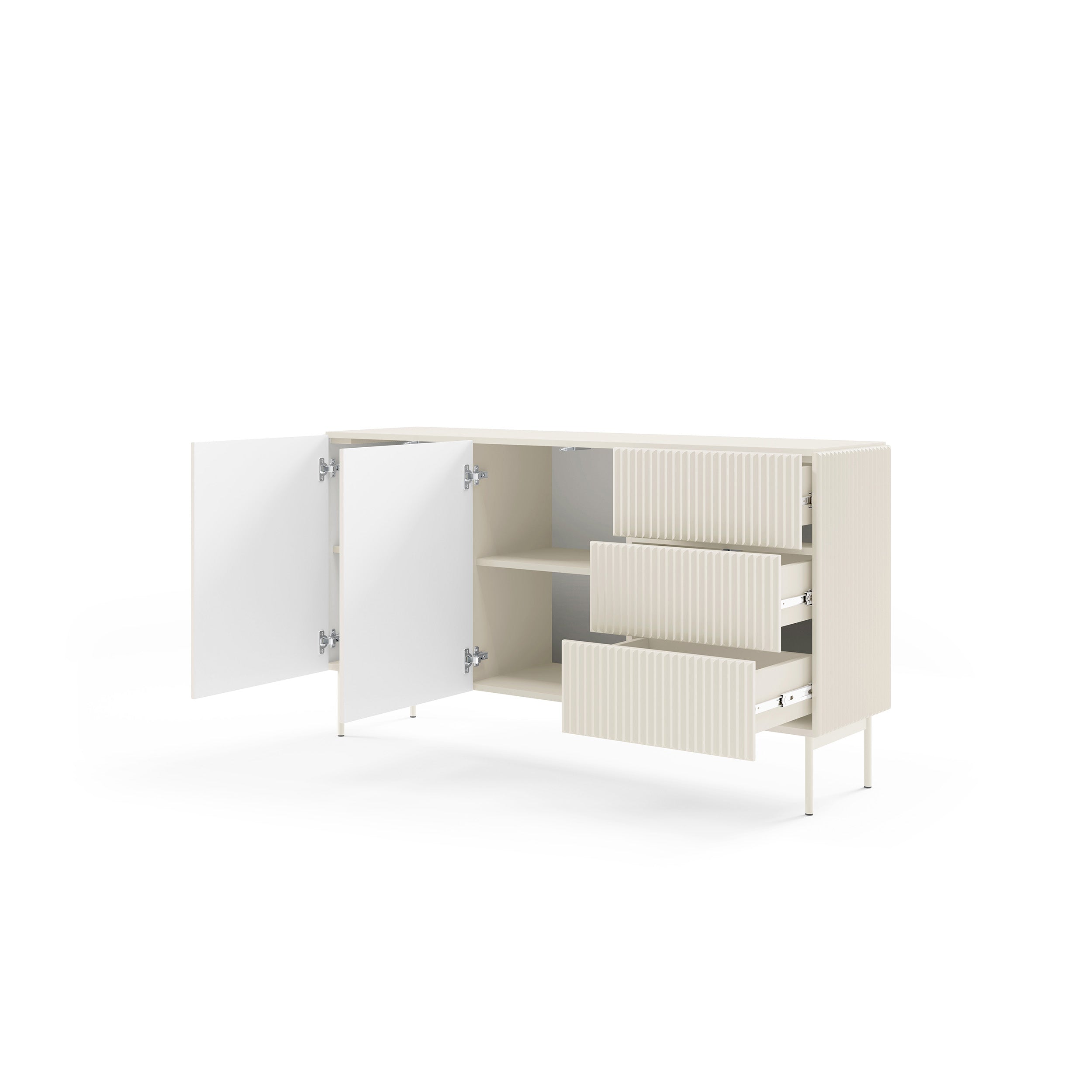 Komoda z drzwiami i szufladami 147x81 w stylu nowoczesnym | MuzZI