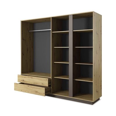Szafa 4-drzwiowa 220x202 cm w stylu nowoczesnym | Armelia