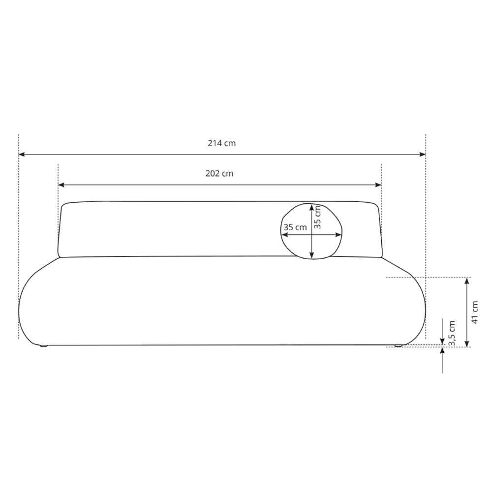 Sofa z funkcją spania 140x213 z pojemnikiem w stylu nowoczesnym – mechanizm DL, regulowany podłokietnik | Puentro