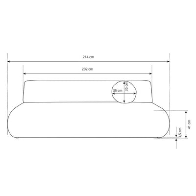Sofa z funkcją spania 140x213 z pojemnikiem w stylu nowoczesnym – mechanizm DL, regulowany podłokietnik | Puentro