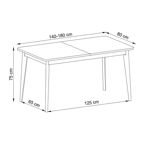 Stół Lato 140-180x76