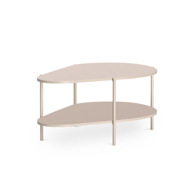 EKLIPSO coffee table 90x45 with an organic shape in a modern style, colour Cashmere – main image | Pillovely