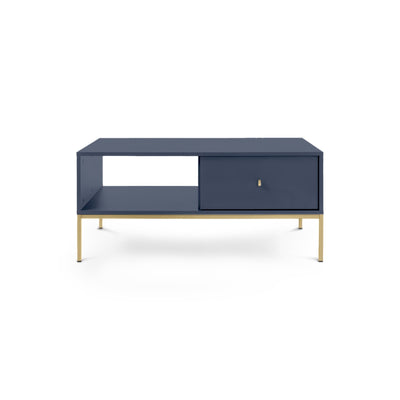 Stolik kawowy 104x47 z szufladą w stylu modern classic | Kviat