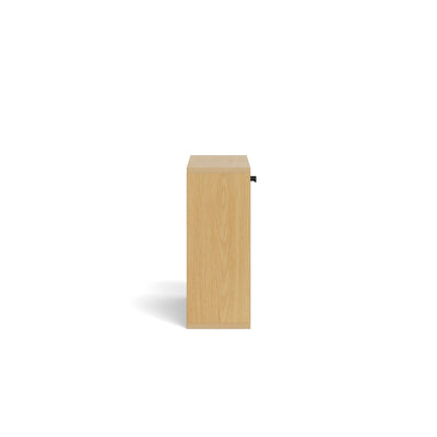 Bambouz 72x43 wall-mounted shoe cupboard – side view showing a depth of 17 cm