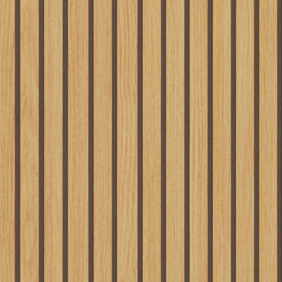 Bambouz 99x141 shoe cupboard – close-up of the slatted front in an oak finish with dark grooves