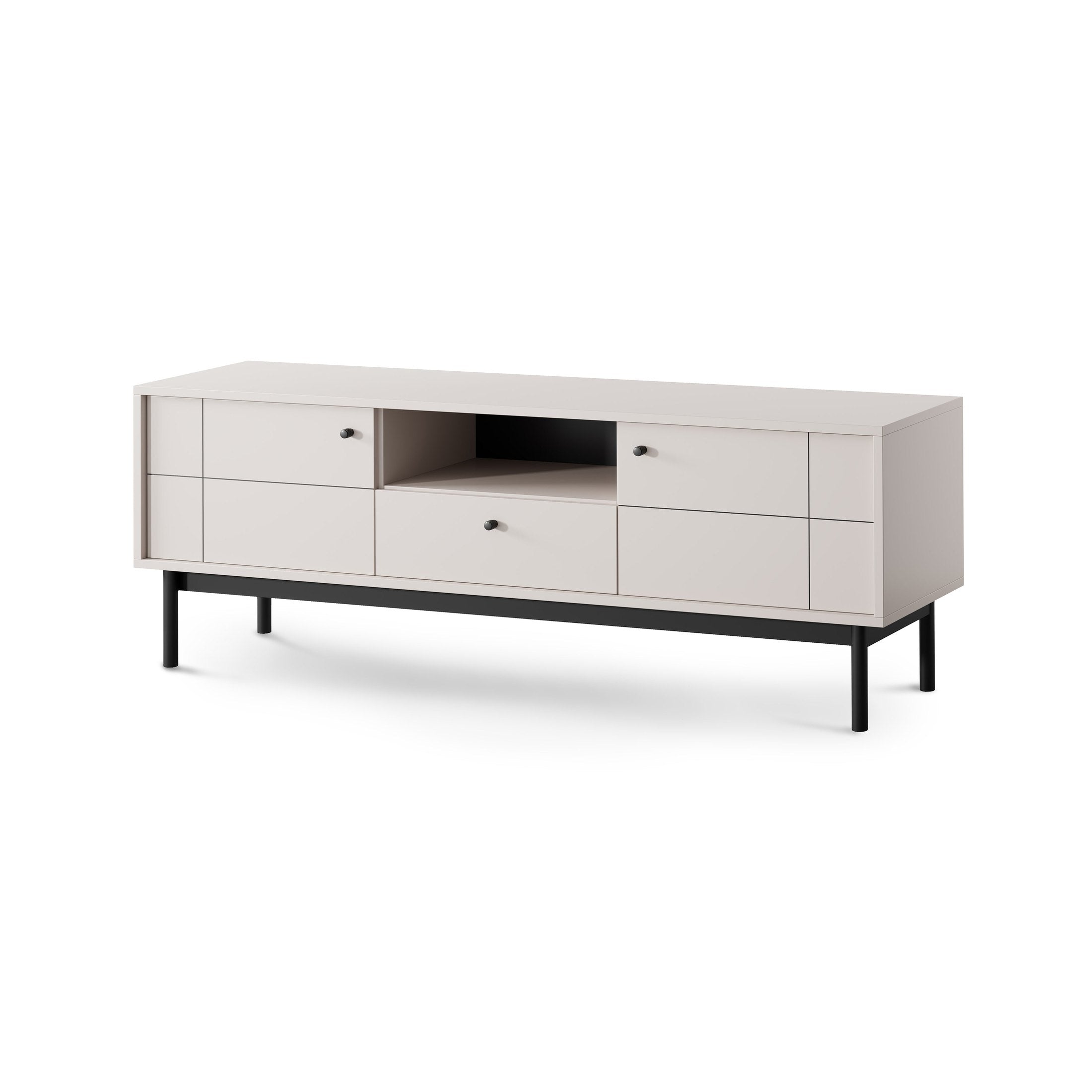 Szafka RTV 154x57 w stylu minimalistycznym | Sabi Kaszmir