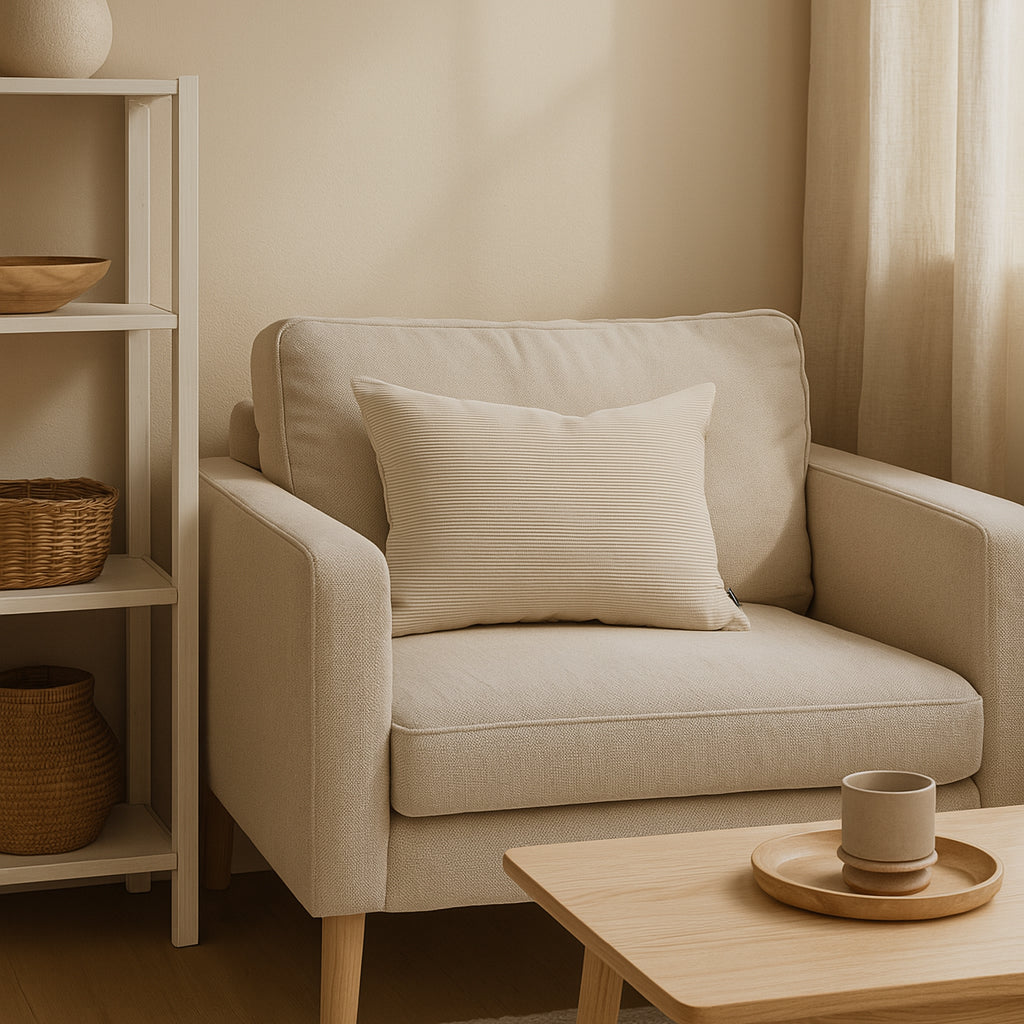 Poduszka dekoracyjna 40×55 cm do salonu w stylu loft | Sztruks