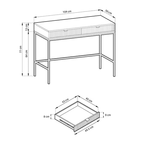 Toaletka Roza 104x78
