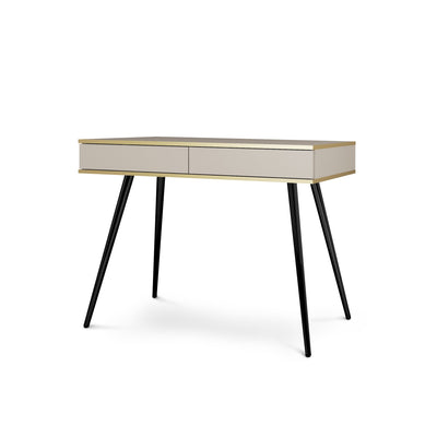 Toaletka 102x80 cm w stylu modern classic | Meva Beżowy Czarny