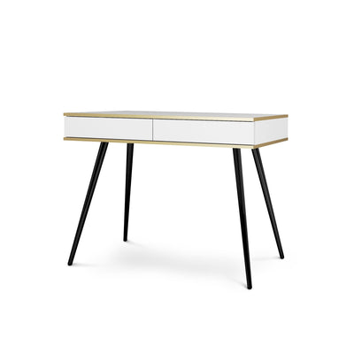 Toaletka 102x80 cm w stylu modern classic | Meva Biały Czarny
